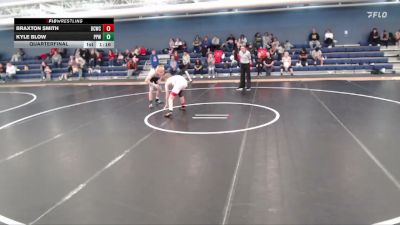 126 lbs Quarterfinal - Braxton Smith, Bear Cave Wrestling Club vs Kyle Blow, Pikes Peak Warriors