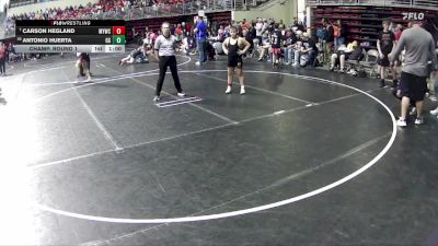 130 lbs Champ. Round 1 - Carson Hegland, Mullen Youth Wrestling Club vs Antonio Huerta, GI Grapplers