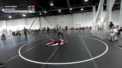82 lbs 2nd Place - Wyatt Jordan, Ravage WC vs Noah Lopez, Top Rank Hammers