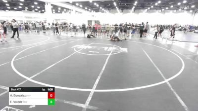 126 lbs Quarterfinal - Aaron Gonzalez, Silverback WC vs Eliazar Valdez, 209 Wrestling