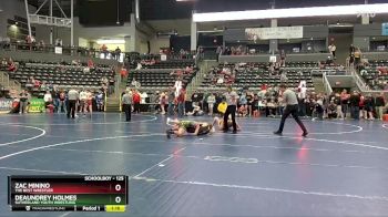 125 lbs Cons. Round 2 - Zac Minino, The Best Wrestler vs Deaundrey Holmes, Sutherland Youth Wrestling