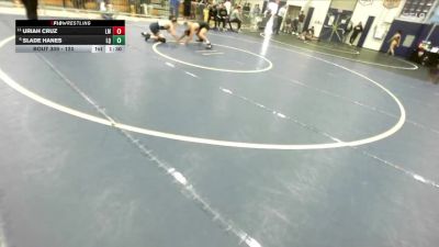 120 lbs Champ. Round 3 - Uriah Cruz, La Mirada vs Slade Hanes, La Quinta