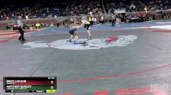 D1-113 lbs Semifinal - Matthew Quigley, Traverse City West HS vs Brice LaFleur, Saline HS