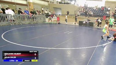 106 lbs 5th Place Match - Benjamin Hilbert, WI vs Devin Ehler, IL