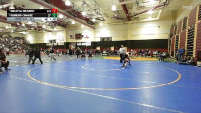 120 lbs Quarterfinal - Mikayla Milstein, Lutheran/Orange vs Genesis Chavez, Citrus Valley