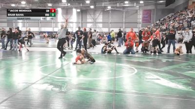 45 lbs Quarters - Jacob Mendoza, Sunnyside Ironman Wrestling vs Ekam Bahia, Whatcom Wrestling Academy