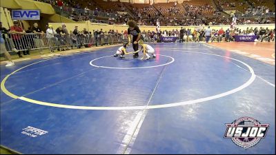 55 lbs Consi Of 16 #1 - Kaysen Peters, Collinsville Cardinal Youth Wrestling vs Uriah Guebara, Maize WC