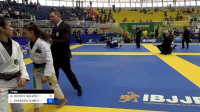 GABRIELLE RUSSEL GALVÃO vs LETICIA BARBOSA GOMES 2024 Brasileiro Jiu-Jitsu IBJJF