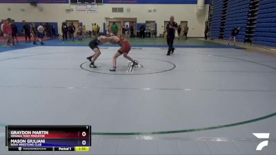 97 lbs Champ. Round 1 - Graydon Martin, Virginia Team Predator vs Mason Giuliani, NOVA Wrestling Club