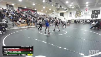 144 lbs Cons. Round 4 - Nathanial Gonzalez, Chino vs Benjamin Riesberg, La Canada