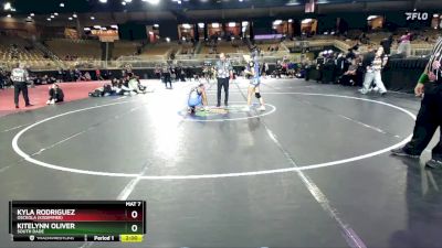 125 lbs Semifinal - Kyla Rodriguez, Osceola (Kissimmee) vs Kitelynn Oliver, South Dade