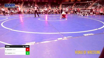 110 lbs Consi Of 8 #1 - Samuel Brown, Hawk vs Benjamin Layne, NBWA