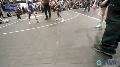 73 lbs Quarterfinal - Clementina Zapata, OKC Saints Wrestling vs Jaxon Walker, Harrah Little League Wrestling