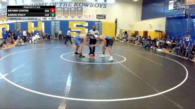 215 lbs Semifinals (8 Team) - Aaron Stacy, Clay vs Nathen Cortes, Charlotte Hs