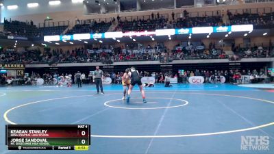 160 lbs Cons. Semi - Keagan Stanley, Kenai Central High School vs Jorge Sandoval, Mt. Edgecumbe High School