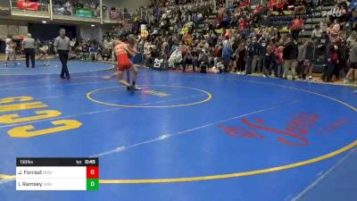 130 lbs Consi Of 16 #2 - Jaeger Forrest, Bishop McCort vs Ian Ramsey, Virginia Predator