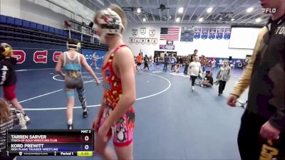 92 lbs Round 1 - Tarren Sarver, Touch Of Gold Wrestling Club vs Kord Prewitt, High Plains Thunder Wrestling