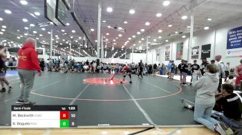 128 lbs Semifinal - Maverick Beckwith, Homegrown vs Brody Bogues, Revival Red