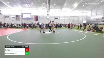 123 lbs Quarterfinal - Bearren Kee, Window Rock Bison vs Maddox Gonzalez, Eastern Sabers