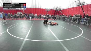 138 lbs Cons. Round 4 - Benjamin Spalla, B.A.M. Training Center vs Rylan Mlsna, Sarbacker Wrestling Academy