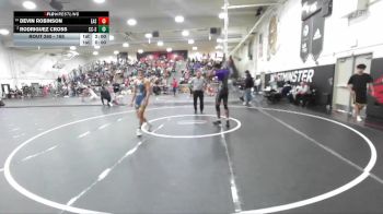 165 lbs Champ. Round 2 - Devin Robinson, Eastside vs Rodriguez Cross, Calvary Chapel/SA