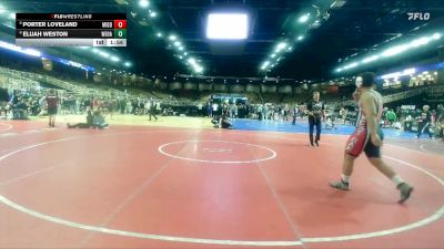 215 lbs Champ. Round 3 - Porter Loveland, Middleburg vs Elijah Weston, West-Oak