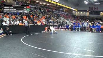 113 lbs Finals (1st & 3rd) - Kaiden Belinsky, Don Bosco vs Carver Hinz, Jesup