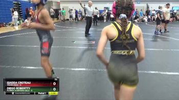 72 lbs Round 2 (8 Team) - Giadda Croteau, Young Guns vs Diego Robertty, Florida Scorpions Gold