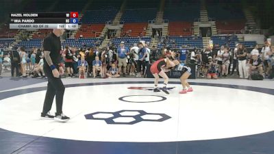 95 lbs Champ. Rd Of 32 - Hazel Holden, Wisconsin vs Mia Pardo, North Carolina