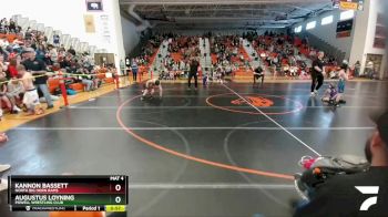 56-59 lbs Semifinal - Augustus Loyning, Powell Wrestling Club vs Kannon Bassett, North Big Horn Rams