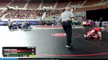 D4-144 lbs Champ. Round 1 - Xavier Chavez, Santa Cruz Valley Union Hs vs Tildyn Larson, Holbrook