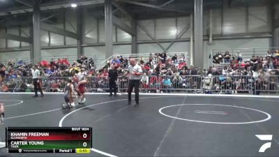 95 lbs Quarterfinal - Khamin Freeman, Ellsworth vs Carter Young, Tiger