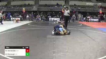 78 lbs Quarterfinal - Maddux Hernandez, MIDWEST DESTROYERS vs Michael Branaugh, Bon Homme