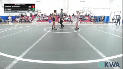 92 lbs Final - Gabriel Sanders, Lions Wrestling Academy vs JZ Osei, OKC Saints Wrestling