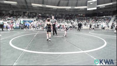 60 lbs Consi Of 16 #1 - Jesse Hightower, Watonga Youth Wrestling vs Kellyn Baker, Jay Wrestling Club