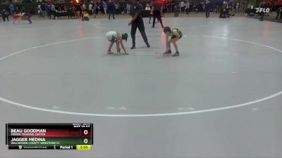 80 lbs Quarterfinal - Beau Goodman, Minion Training Center vs Jagger Medina, Williamson County Wrestling Cl