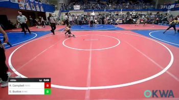 43 lbs Quarterfinal - Ryker Campbell, Pryor Tigers vs Graham Bustos, Dark Cloud Wrestling Club