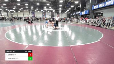127 lbs Round Of 32 - Henry Santini, MA vs Cane Smolarsky, GA