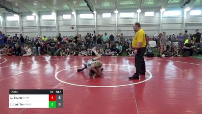 70 lbs Round 1 - Cobey Stulce, Team Gotcha vs Logan Lakhlani, Ares W.C. (MI)