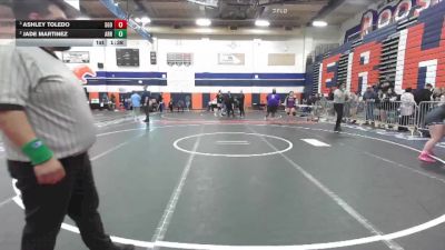 170 lbs Semifinal - Ashley Toledo, Santiago (Corona) vs Jade Martinez, Arroyo
