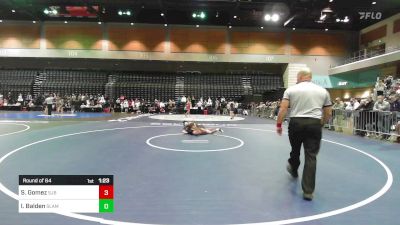 150 lbs Round Of 64 - Sergio Gomez, St John Bosco vs Isaac Balden, Slam Academy