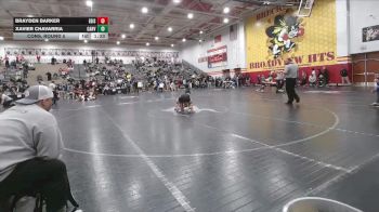 113 lbs Cons. Round 5 - Xavier Chavarria, Canyon View vs Brayden Barker, Edison
