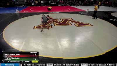 138 lbs Semifinal - Matt Randolph, Scott West vs Tyson Charmoli, St. Francis