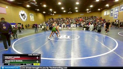 120 lbs Cons. Round 2 - Vincent Hanna, Calvary Chapel vs Francisco Ramos, Reedley