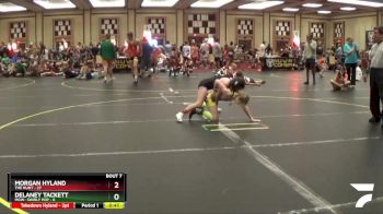 98 lbs Round 3 (6 Team) - Morgan Hyland, The Hunt vs Delaney Tackett, MGW- Swirly Pop