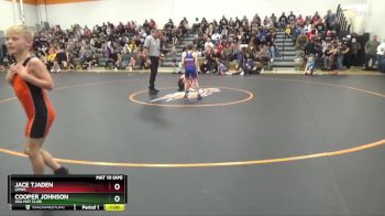 B-12 lbs Quarterfinal - Cooper Johnson, USA MAT CLUB vs Jace Tjaden, LMWC