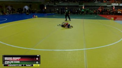 55 lbs Quarterfinals (8 Team) - Sterling Dunn, BHVPP vs Brooks Reinert, Watertown-Mayer