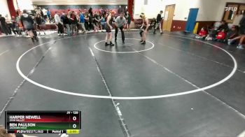 120 lbs Cons. Round 2 - Ben Paulson, Jackson Hole vs Harper Newell, Star Valley