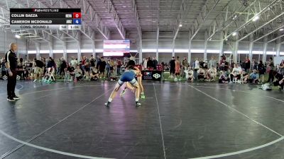 120 lbs Cons. Round 3 - Collin Baeza, Nevada vs Cameron McDonald, Arizona
