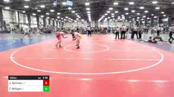 106 lbs Round Of 32 - James Spinney, MA vs Tommy Milligan, CT